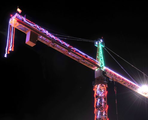 Christmas Tower Crane, Smart Nine Project Management