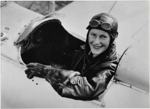 Photo of Nancy-Bird Walton at Kingsford Smith Flying School in 1933